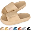 Pikkukuva 1 / 5: Naisten Paksu Platforma Pilvi Slippers Khaki 40-41 Kaki 40-41