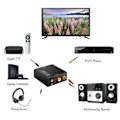 Miniatyrbilde 4 av 5: 3 stk Optisk Coax Toslink Digital til Analog Konverter RCA L/R S Svart 3pk