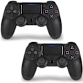 Pikkukuva 1 / 3: REMAKE 2 kpl PS4-ohjain DoubleShock Langaton Playstation 4:lle Musta