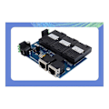 Miniatyrbillede 3 af 5: CASA 10/100M Reverse POE Switch Output 12V Forsyning til Epon og Gpon 3 Port Strømforsyning RPOE 12V-24V EU
