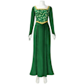 Miniatyrbilde 2 av 4: Shrek Cosplay-kostyme Anime Prinsesse Grønn Kjole Fiona Kjole Shrek Cosplay-kostyme Kvinner Sexy Fløyel Halloween Karneval Klær XXL wig_ca