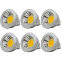 6-pack MR16 3W LED-lampor Kompatibla med olika märken