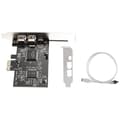 PCI-e PCI Express Firewire-kort, IEEE 1394 Kontrollerkort med Firewire-kabel, för video, audio Tr