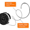 Pikkukuva 5 / 5: Trimmeripuola Black and Decker -trimmereille, 6 trimmerilankaa - Xin