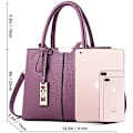 Miniatyrbillede 4 af 5: Dame Messenger Taske Håndtaske Læder Crossbody Punge Håndtasker Purple