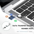 Miniatyrbillede 5 af 5: 5 stk. Ultra Mini Type-C USB-C til USB 2.0 OTG-adapter til mobiltelefon, tablet og USB-kabel og flash-disk