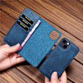 Miniatyrbillede 2 af 5: DG.MING Ægte Læder til iPhone 12 pro max blå blå blue