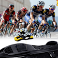 Miniatyrbillede 4 af 5: 2 stk. cykelpedalplader, cykelklampere cykelpedalovertræk cykelpedaltilbehør til landevejs- og indendørs cykelsko