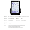 Miniatyrbilde 3 av 5: CASA M6H Elektrisk Sykkel LCD Display Meter+36V 350W Sinusbølgekontroller Universelt LCD Panel Skjerm for El