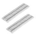 Miniatyrbillede 1 af 5: 2 stk. Mikrofibermoppeklud Vinduesrensemaskine Erstatning for Karcher WV1[D] Hvid - Grå