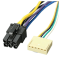 Miniatyrbillede 4 af 4: CASA ATX PSU Strømkabel 24P til 6P for Z220 Z230 SFF Bundkort server Workstation Sort