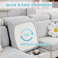 Miniatyrbild 3 av 5: Sofföverdrag, Universal Stretch Sofföverdrag L-format, Hörnsofföverdrag för 1/2/3 Sittplatser Soffkuddsskydd Överdrag Loungestolsöverdrag