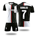 Miniatyrbild 1 av 2: Europacupen Juventus Hemma Nr 7 Ronaldo Fotbollströja Set L L