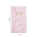 Miniatyrbillede 1 af 5: 2024 A6 Agenda Bog Dagbog Ugeplanlægger Notesbøger To-Do-Liste Engelske Notesblokke med Kalender White With Card
