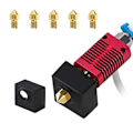 Miniatyrbillede 1 af 4: Mk8 Hot End Extruder Hot End Kit med 0,4 mm dyser*5 og etui*1 til Ender 3 / Ender 3s / Ender 3 Pro 3D-printere