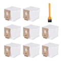 8-pack dammsugarpåsar 2,5 l för Deebot Ozmo T8 Aivi T8 Max T8-serien T9-serien N8 Pro Plus N8 Pro
