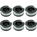 Black & Decker Gräsklipparspole, 6-pack, Svart
