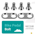 Pikkukuva 5 / 5: Titaaninen poljinkiinnityspultti Shimano SPD M980 M985 M780 M785 M540 M545 M520 M424[D] Hopea
