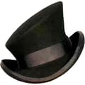 Unik asymmetrisk flosshatt for kvinner og menn - Ullblanding, Steampunk-design