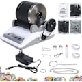 Miniatyrbild 1 av 4: Stentrumlare Set, Professionellt Stenslipningsset, Poleringstrumlare, Stentrumlare, Stenkvarn, 7-dagars Timer, 4 Poleringspulver