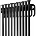 Miniatyrbilde 4 av 4: 12x teltplugger i stål - lange og robuste plugger for camping og utendørs bruk - ideell for normal og hard grunn - 20 cm-DPZO.ca
