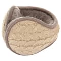 Varma stickade öronmuffar hopfällbara vinteröronskydd unisex Khaki Khaki