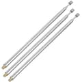 Teleskopiska antenner 3 x 43,5 cm längd 4 sektioner RC fjärrkontroller silver