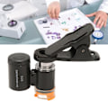 Miniatyrbillede 3 af 5: 60x Clip-on-mikroskop med LED-lys Mini mobiltelefonmikroskop til juvelerer, antikviteter