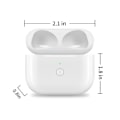 Miniatyrbilde 3 av 5: Ladeetui erstatning støtte kablet trådløs lading elektrisk kvantitetsdisplay ladeetui for IOS Earbuds 3. generasjon