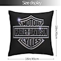 Miniatyrbillede 5 af 5: AA-Pudebetræk Harley Davidson Varme og Bløde Pudebetræk til Dekorative Puder i Seng Sofa Udendørs Puder