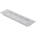 Ventilasjonsgitter i aluminium for sokkel 200 x 60 mm