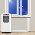 Miniatyrbillede 3 af 4: Ulisem 2m PVC slange til mobil aircondition, fleksibel udstødningsslange til montering i retning mod uret, Ø13CM..ca