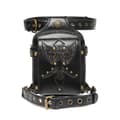 Gotisk Midjeväska Fanny Pack Läder Steampunk Benväska Axelväska