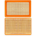 Miniatyrbillede 4 af 4: 3-pak udskiftnings flade plisserede filtre til Karcher MV4 MV5 MV6 WD4 WD5 WD6, WD4P WD5P WD6P våd-/tørsuger - erstatter 2.863-005.0 F.ca