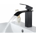 Miniatyrbild 1 av 4: DPZO NOIR Vattenfall Blandare i Mässing för Badrum Modern Design-DPZO.ca