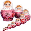 Set med 10 ryska dockor (matryoshkadockor)
