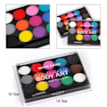 Miniatyrbilde 4 av 5: 15 farger ansikts- og kroppsmaling Make Up Tool Set Halloween_ca