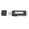 Miniatyrbilde 3 av 4: Digital USB Stemmeopptaker Bærbar U Disk Formet AI Smart HD Støyreduksjon Mini Stemmeaktivert Opptaker for Møter Nøytral Engelsk, Enkel USB