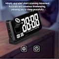 Miniatyrbild 3 av 5: CASA Projektionsväckarklocka HD LED-Display Smart Projektionsklockor för Sovrum 180 Graders Roterbar Digital Klockprojektor B