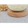 Miniatyrbillede 3 af 4: Sengelampe i rattan snor og træfod (Beige).ca