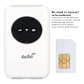 Miniatyrbillede 2 af 5: 4G LTE USB WiFi Modem 300Mbps Ulåst 5G WiFi SIM-kortplads Indbygget 3200mAh Trådløs Bærbar WiFi-router 0.2