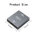 Miniatyrbilde 4 av 5: USB C-hunn til 2x USB C-hunn Type-C USB-C splitter lader Konverter adapter