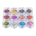 Miniatyrbillede 2 af 5: 12 Farver Maple Leaf Formet Nail Art Paljetter Nail DIY Dekoration Skinnende Pailletteqt0273