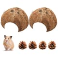 2 Half Coconuts for Breeding and Hiding Place for Small Animals