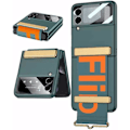 Miniatyrbilde 1 av 4: Etui med stropp kompatibel med Samsung Galaxy Z Flip 3 5g, med grønt deksel