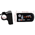Miniatyrbild 1 av 5: CASA Elcykel 36V48V S800 LED LCD Mätare Kontrollpanel Display för Ebike Controller 5 Pin Vattentät