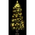 Miniatyrbilde 3 av 4: DPZO Forhåndsbelyst spiralformet juletre med grønn potte 120 cm PVC.ca