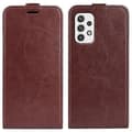 2025 Senaste Modellen för Samsung Galaxy A23 5G R64 Textur Vertikal Flip Läder Telefonfodral
