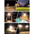Miniatyrbillede 4 af 5: 400W LED-projektør, vandtæt projektør sikkerhedslygter, superlys arbejdslys væglampe til gård, have, garage, kolde varme farver