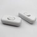 Miniatyrbilde 1 av 4: 2 stk. Bi-Polig Mellomstrømbryter 6A 250V Vippebryter Dimmer/Bryter for Lampe, Hvit